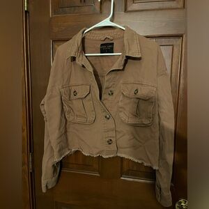 Cropped Tan Jacket
